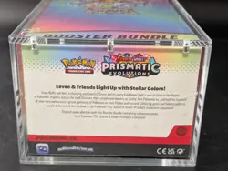 Pokemon SV8.5 Prismatic Evolutions Sealed Booster Bundle Display W/Acrylic Case - Image 3