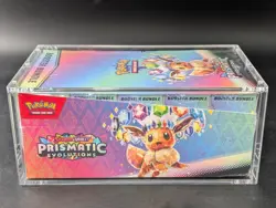 Pokemon SV8.5 Prismatic Evolutions Sealed Booster Bundle Display W/Acrylic Case - Image 4