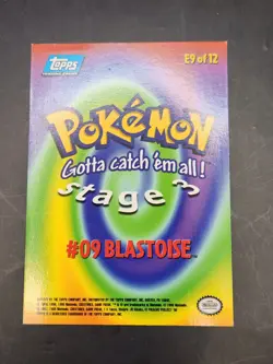 Squirtle Wartortle Blastoise Pokemon Topps TV Animation Card BLUE LABEL - Image 3