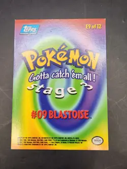 Squirtle Wartortle Blastoise Pokemon Topps TV Animation Card BLUE LABEL - Image 4