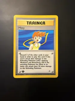 Pokemon TCG Gym Heroes 1st Edition - Misty #102 Rare M/NM - Image 1