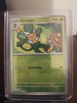 Simisage 005/086 Black Bolt Master Ball Reverse Holo Pokemon TCG - Image 1