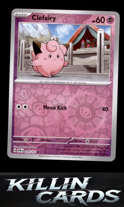 Reverse Holofoil Clefairy 078/167 Pokemon Common SV06: Twilight Masquerade Card - Image 1