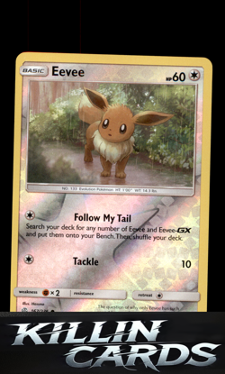 Reverse Holofoil Eevee - 167/236 167/236 Pokemon Common SM - Cosmic Eclipse Card - Image 1