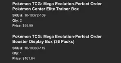 PRESALE Pokemon Center 2x Perfect Order ETBs + 1 Booster Box LOT SHIPS MARCH 27 - Image 3