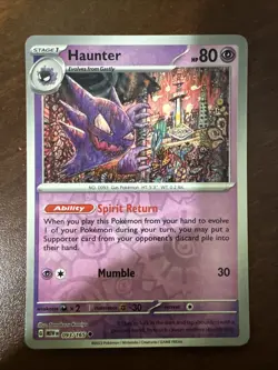 Pokemon Card - Haunter 093/165 Reverse Holo - English Pokemon 151 MEW-en - Image 1