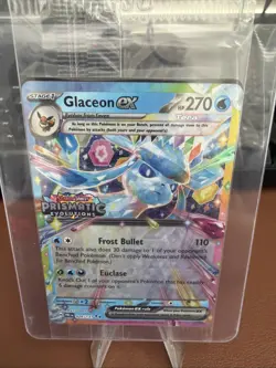 Pokemon Glaceon EX Prismatic Evolutions Promo Full Art Holo 026/131 English - Image 1