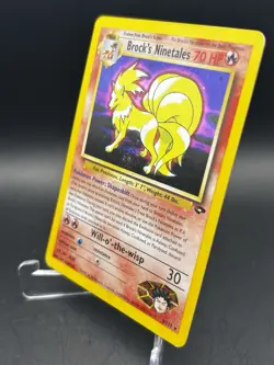 2000 Brock's Ninetales Gym Challenge 3/132 Unlimited Holo Rare Pokemon - Image 3