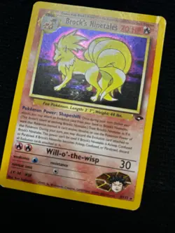2000 Brock's Ninetales Gym Challenge 3/132 Unlimited Holo Rare Pokemon - Image 4
