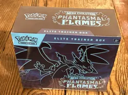 POKEMON MEGA EVOLUTION PHANTASMAL FLAMES ETB 9-PACKS FACTORY SEALED - Image 2
