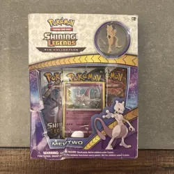 Pokemon Shining Legend Mewtwo Pin Collection Box Sealed - Image 1