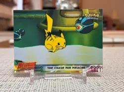1999 Pokemon (Mewtwo Strikes Back) #28 (The Chase for Pikachu) Black Logo NM - Image 1