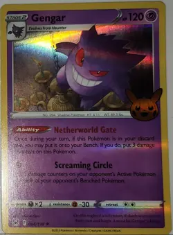 ✨ Gengar Mewtwo Holo Bleed Error Lot Of 4 Rare Pokemon TCG ✨ Trick Or Trade - Image 4