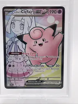 2025 Pokemon Journey Together #173 Lillie'S Clefairy Ex Ultra Rare PSA 10 - Image 2