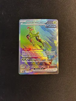 2024 Pokemon Scarlet Violet Temporal Forces Iron Leaves ex 203/162 NM - Image 1