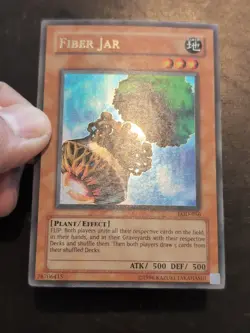 Yu-Gi-Oh! ULTRA RARE CARD FIBER JAR LOD-056 1996 VINTAGE PRINT LP - Image 2