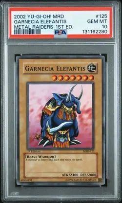 Garnecia Elefantis *PSA 10* 1st Edition *MRD-125* Super Rare *Metal Raiders*2002 - Image 1