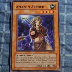Yugioh Amazon Archer LON-032 LP Lightly Played Common Unlimited - Image 1