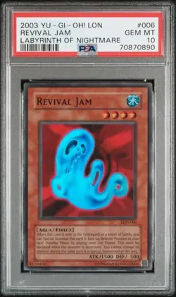 Revival Jam *PSA 10* LON-006 *Super Rare* Labyrinth Of Nightmare *2003* Yugioh - Image 1