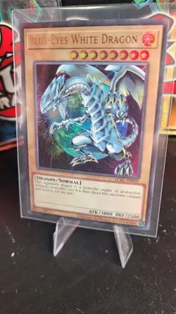 Blue-Eyes White Dragon (Version 3) LCKC-EN001-Ultra Rare-NM-Unlimited - Image 1