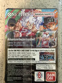 Bandai Namco One Piece Card Monkey.D.Luffy US Voyage Promo Holo P-055 5000 - Image 2