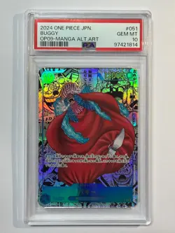 Buggy 2024 One Piece Japanese #OP09-051 Manga Alternate Art SEC PSA 10 [ton12 - Image 1