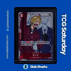2022 ONE PIECE JP PREM COLL 25TH ANV #OP01-013 SANJI MANGA ALT ART - Image 1