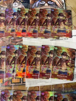 One Piece Monkey.D.Luffy (Treasure Booster Set) ST10-006 PROMO 38x LOT SEALED - Image 3