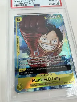MONKEY D. LUFFY OP07-109 PSA 10 ALT ART 500 YEARS IN THE FUTURE ONE PIECE 2024 - Image 4