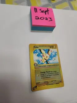 Pichu 58/165 Reverse Holo Foil LP/ENG Rare Pokemon Card - Image 1