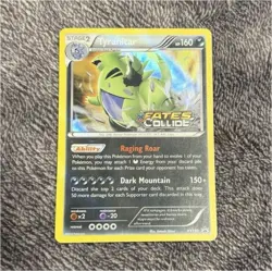 Pokemon Tyranitar XY130 Prerelease Promo Holo Ability Card XY TCG - Image 1