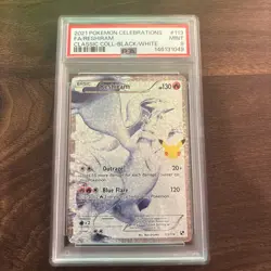 PSA 9 Reshiram Full Art Celebrations Classic Coll 113/114 Pokemon Card Holo - Image 1