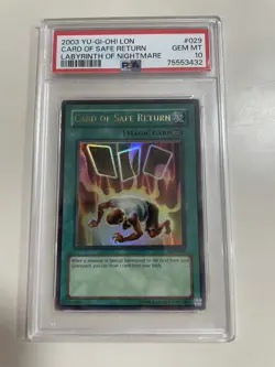 Yugioh LON-029 Card Of Safe Return PSA 10 - Image 1