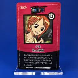 2010 Japan | One Piece (NAMI (03) | NM) Candy Wafer Card TCG Rare - Image 2
