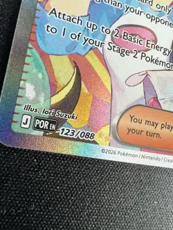 Rosa's Encouragement Perfect Order Holo Pokemon Card 123/088 English SIR - Image 3