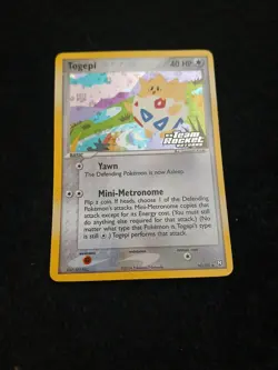 Togepi 50/109 Uncommon Reverse Holo Stamped Team Rocket Returns Pokemon Card - Image 1