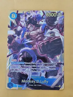 Monkey.D.Luffy OP11-118 SEC Foil One Piece Card Game English NM+ - Image 1