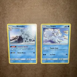 Alolan Vulpix & Alolan Ninetales Evolutions Collection 2 Card Set - Pokemon TCG - Image 2