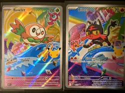 Pokemon First Partner Pack Promo Holo Cards Rowlet Popplio Litten Nintendo - Image 2