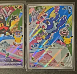 Pokemon First Partner Pack Promo Holo Cards Rowlet Popplio Litten Nintendo - Image 4