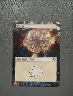Plains #279 MTG Aetherdrift Hand Painted Borderless Extended Full Altered Art v - Image 1
