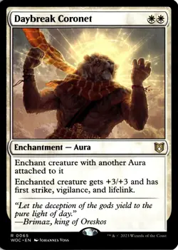 Daybreak Coronet 65 WOC Commander: Wilds of Eldraine (NM) - Image 1