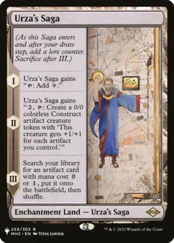 Urza's Saga - The List The List Magic mtg Light Play, English x1 - Image 1