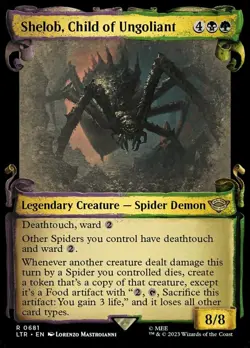 Shelob, Child of Ungoliant FOIL Showcase Scrolls LOTR Tales of Middle-Earth LP - Image 1