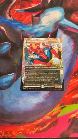 MTG Spectacular Spider-Man R 0014 (Borderless) Marvel's Spider-Man Rare NM - Image 1