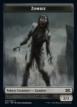 Zombie (012) Eldrazi Scion (001) Token x1 1x FOIL Double Masters 2022 NM MTG - Image 1