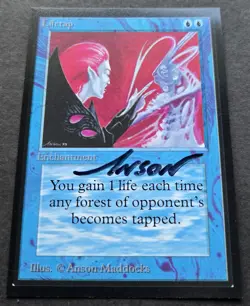 SIGNED MtG Magic Anson Maddocks _ Beta CE _ Artist Proof _ LIFETAP _ 1/50! - Image 3