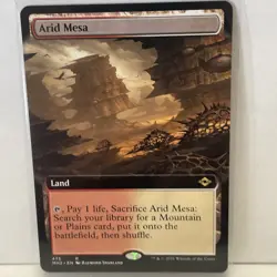 1x EXTENDED ART Arid Mesa, NM, Modern Horizons 2 (MH2), Magic the Gathering, MtG - Image 1