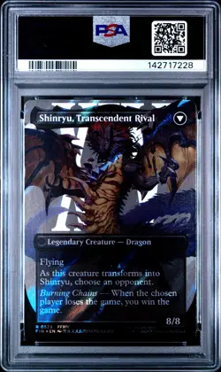 2025 MTG FINAL FANTASY #0529 SHINRYU, TRANSCENDENT RIVAL/ZENOS YAE GALVUS PSA 10 - Image 2