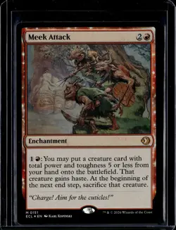 Meek Attack - 151 - Foil - ECL - NM - MTG Magic the Gathering - Image 1